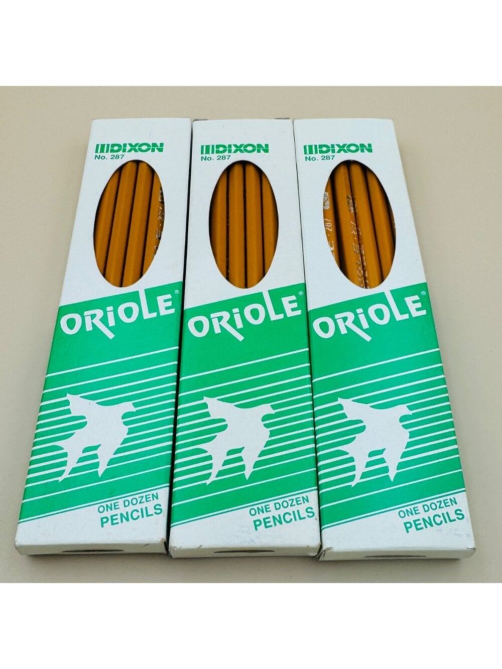 3 Boxes Dixon Oriole No. 287 Soft No. 2 Pencils 3 Dozen (36 Total)